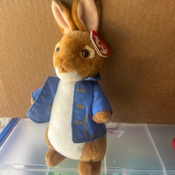 Ty Other - Ty Beanie Baby PETER RABBIT Beatrix Potter Blue Jacket Stuffed Animal Plush